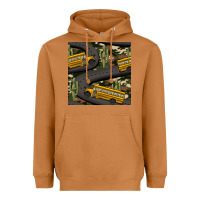 Meerkat cactus camouflage school bus seamless pattern Heavyweight Hoodie - BundleAndBundleShop