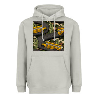 Moon Dust cactus camouflage school bus seamless pattern Heavyweight Hoodie - BundleAndBundleShop
