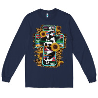 Navy western cross Long Sleeve Tee - RanaPortraitStore