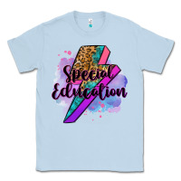 Dusty Blue special eduation teacher lightning bolt Classic Tee - Zillion Design Studio