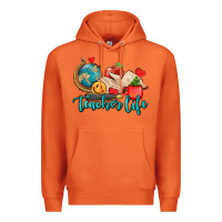 Carrot teacher life Premium Hoodie - AdoDesignShop