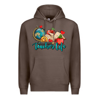 Coffee teacher life Premium Hoodie - AdoDesignShop