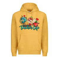 Mustard teacher life Premium Hoodie - AdoDesignShop