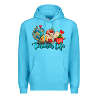 Ocean Blue teacher life Premium Hoodie - AdoDesignShop