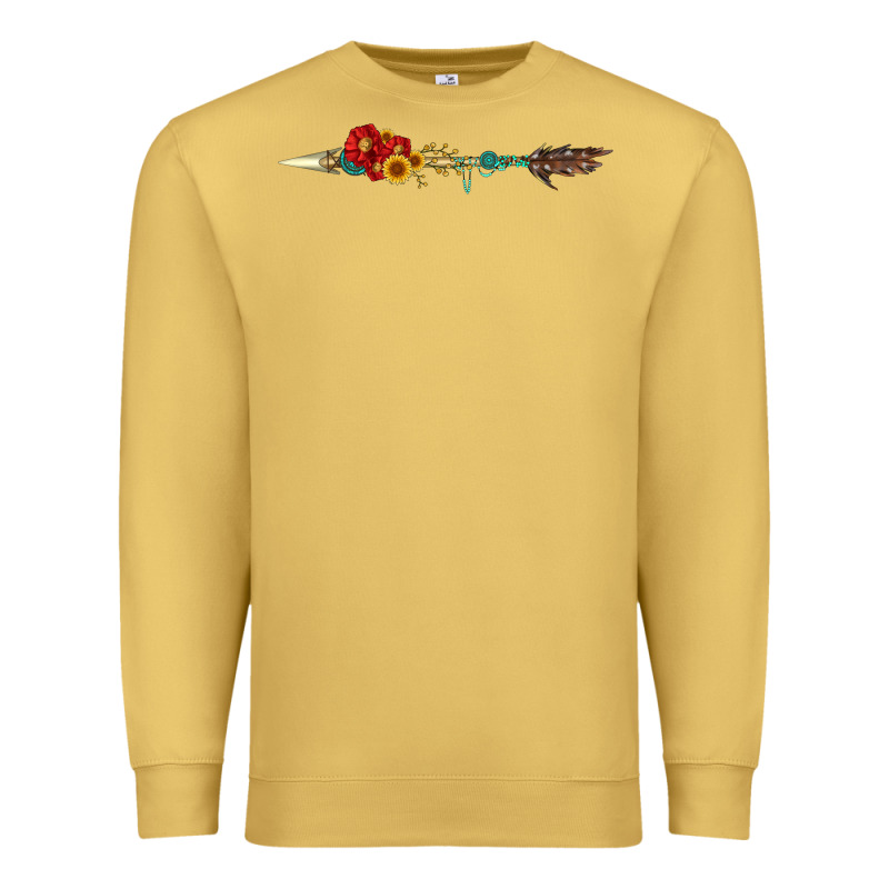 Flowers And Arrow With Gemstone Premium Sweatshirt by Artiststas | Teevron