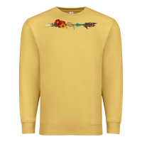 Antique Gold flowers and arrow with gemstone Premium Sweatshirt - Artiststas