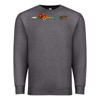 Charcoal Heather flowers and arrow with gemstone Premium Sweatshirt - Artiststas