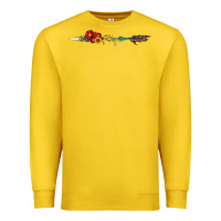 Lemon flowers and arrow with gemstone Premium Sweatshirt - Artiststas