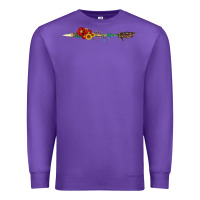 Purple flowers and arrow with gemstone Premium Sweatshirt - Artiststas