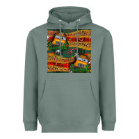 Sage christmas school bus seamless pattern Heavyweight Hoodie - BundleAndBundleShop