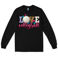 Black love volleyball Long Sleeve Tee - Zillion Design Studio
