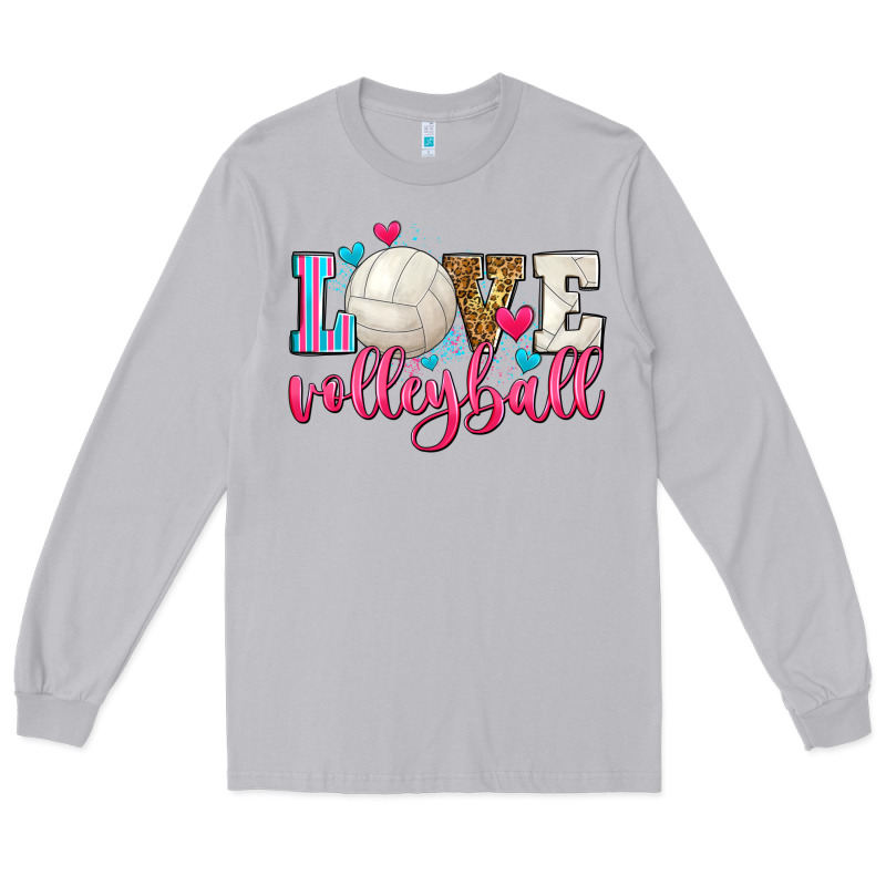 Love Volleyball Long Sleeve Tee by Zillion Design Studio | Teevron