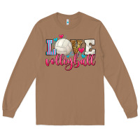 Toasted Coconut love volleyball Long Sleeve Tee - Zillion Design Studio