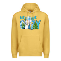 Antique Gold lets get cozy Premium Hoodie - NancyCooperArtShop