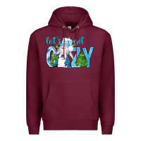 Burgundy lets get cozy Premium Hoodie - NancyCooperArtShop