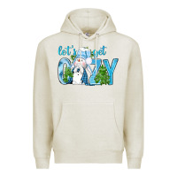 Oatmeal Heather lets get cozy Premium Hoodie - NancyCooperArtShop