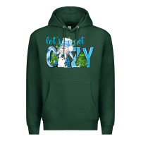Sports Green lets get cozy Premium Hoodie - NancyCooperArtShop