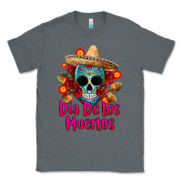 Charcoal Heather dia de los muertos Classic Tee - CTS Tumbler Store