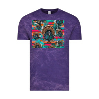 Cloud Purple Thanksgiving Turkey Vintage Tee - RanaPortraitStore