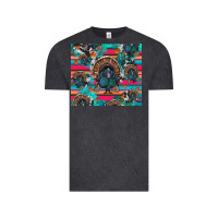 Vintage Black Thanksgiving Turkey Vintage Tee - RanaPortraitStore