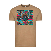 Vintage Coffee Thanksgiving Turkey Vintage Tee - RanaPortraitStore