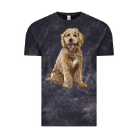 Cloud Black goldendoodle Vintage Tee - BarkalooDesign