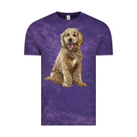 Cloud Purple goldendoodle Vintage Tee - BarkalooDesign