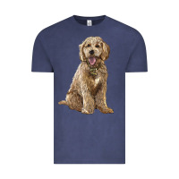 Vintage Denim goldendoodle Vintage Tee - BarkalooDesign