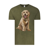 Vintage Olive goldendoodle Vintage Tee - BarkalooDesign
