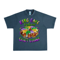 Midnight Navy mardi gras king cake calories don't count Urban Heavy Tee - RanaPortraitStore