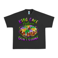 Pigment Black mardi gras king cake calories don't count Urban Heavy Tee - RanaPortraitStore