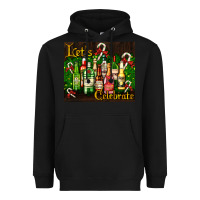 Black Christmas cocktail Heavyweight Hoodie - AdoDesignShop