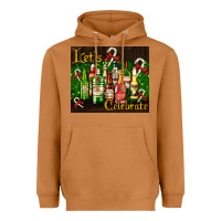 Meerkat Christmas cocktail Heavyweight Hoodie - AdoDesignShop