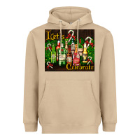 Mushroom Christmas cocktail Heavyweight Hoodie - AdoDesignShop