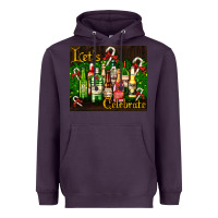 Plum Christmas cocktail Heavyweight Hoodie - AdoDesignShop