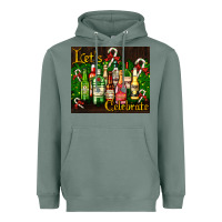 Sage Christmas cocktail Heavyweight Hoodie - AdoDesignShop