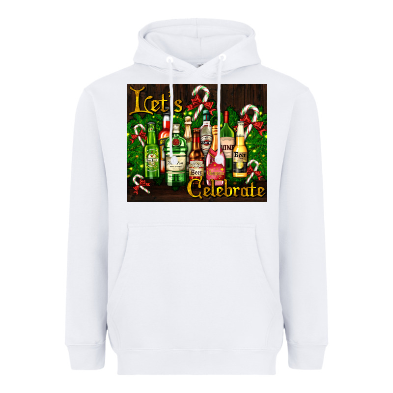 Christmas Cocktail Heavyweight Hoodie by AdoDesignShop | Teevron