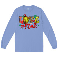 Colony Blue love softball Long Sleeve Tee - Zillion Design Studio