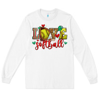 White love softball Long Sleeve Tee - Zillion Design Studio