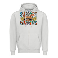 Dove Grey support local farmers Zipper Hoodie - RacoonDesign