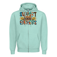 Seafoam support local farmers Zipper Hoodie - RacoonDesign