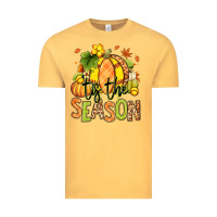 Vintage Mustard Tis' the season Fall Softball Vintage Tee - RanaPortraitStore