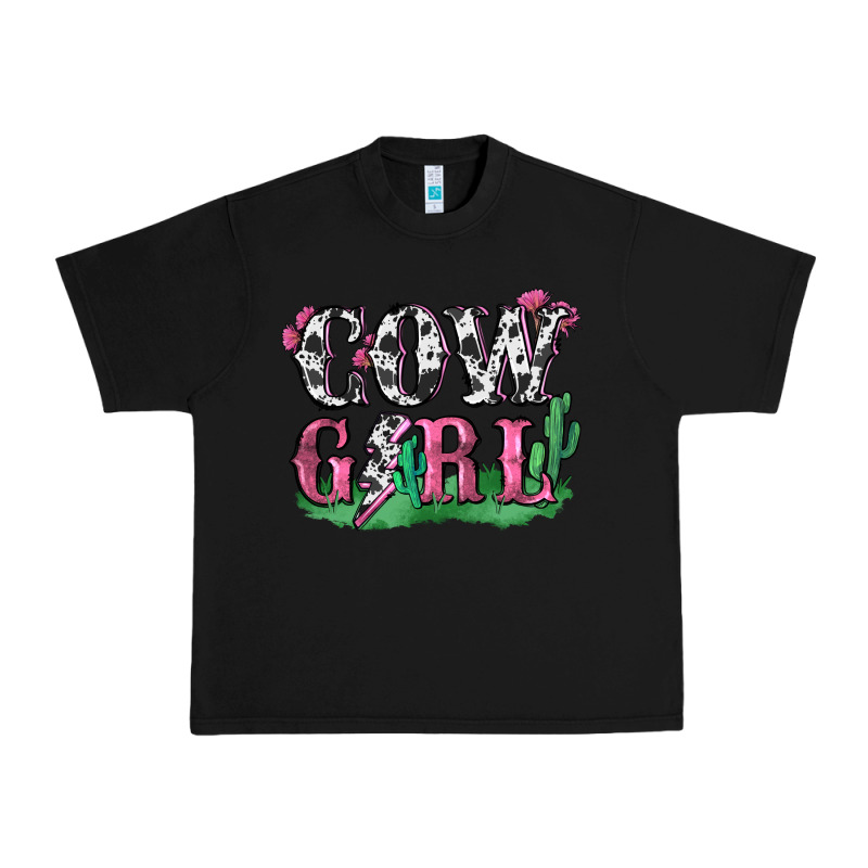 Cowgirl Lightning Bolt Urban Heavy Tee by Zillion Design Studio | Teevron