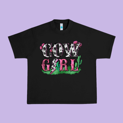 Cowgirl Lightning Bolt Urban Heavy Tee Designed By Zillion Design Studio