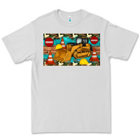 Dove Grey bulldozer sippy Premium Tee - Artiststas