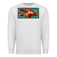 Oatmeal Heather texas and map with longhorn serape gemstone licanse plate Premium Sweatshirt - Artiststas