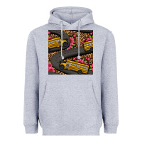 Heather Grey flower leopard school bus seamless pattern Heavyweight Hoodie - BundleAndBundleShop