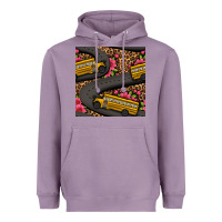 Lavender flower leopard school bus seamless pattern Heavyweight Hoodie - BundleAndBundleShop