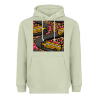 Matcha flower leopard school bus seamless pattern Heavyweight Hoodie - BundleAndBundleShop
