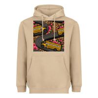 Mushroom flower leopard school bus seamless pattern Heavyweight Hoodie - BundleAndBundleShop